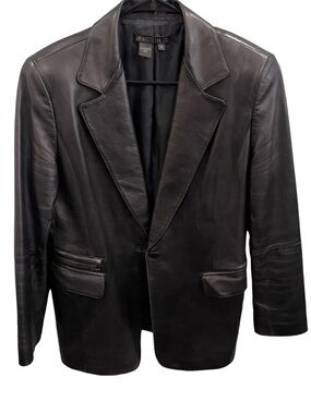 Lafayette 148 New York Black Leather Jacket